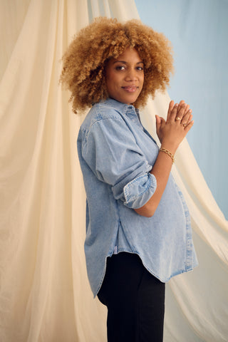 The Shirt in Light Denim