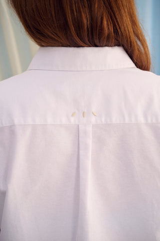The Shirt in White Oxford cotton